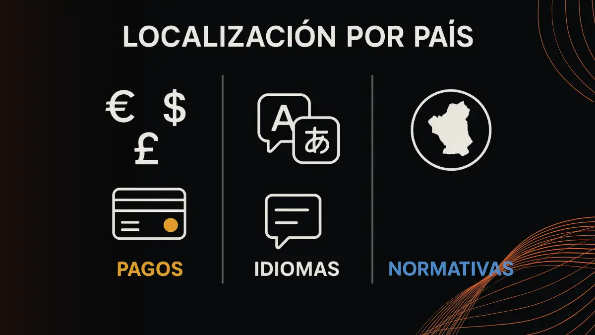 Localización internacional Magento 2 monedas idiomas pagos por país B2B