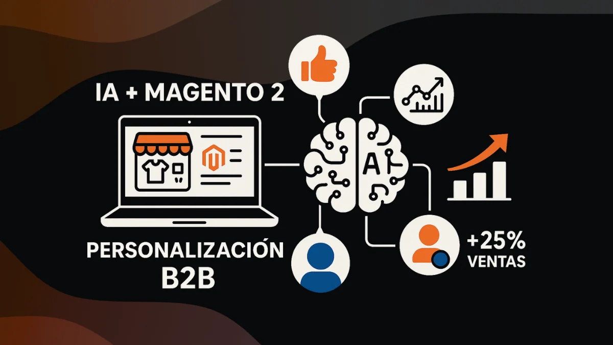 Integración de inteligencia artificial en Magento 2 para ecommerce B2B con personalización avanzada