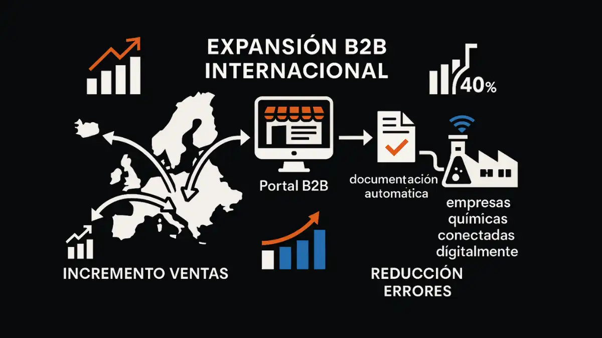 Casos éxito implementación Magento 2 empresas químicas distribución europea
